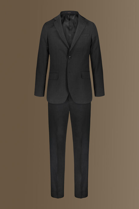 Single breasted suit mix size dk grey